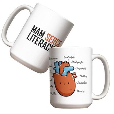 Molom, kubek, Mam serce literackie, 440 ml