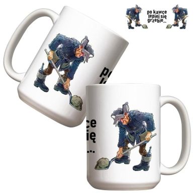 Molom, kubek, Po kawce lepiej się grzebie, 440 ml