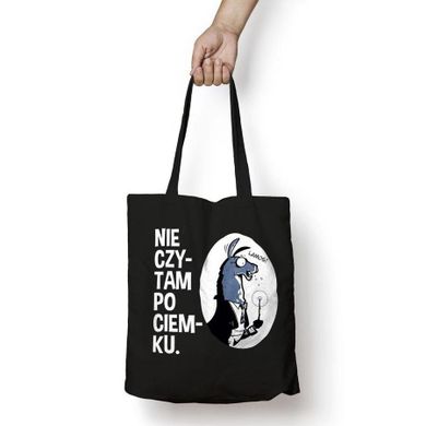 Molom, torba bawełniana, Nie czytam po ciemku