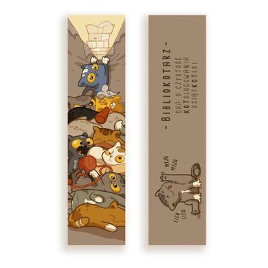 Molom, zakładka do książki, Bibliokotarz