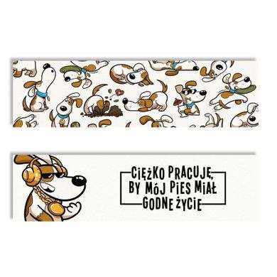 Molom, zakładka do książki, Godne życie, Pies