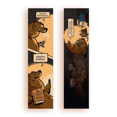 Molom, zakładka do książki, książka oświeca