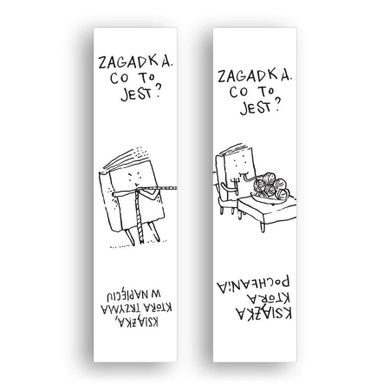 Molom, zakładka do książki, książka trzyma w napięciu