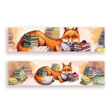 Molom, zakładka do książki, lis