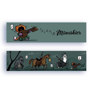 Molom, zakładka do książki, Miauskier