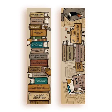 Molom, zakładka do książki, Psie bestsellery