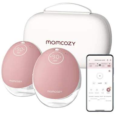 Momcozy, podwójny laktator, czerwony, 150 ml, M9