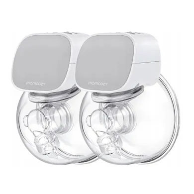 Momcozy, S9 Pro, laktator podwójny, szary, 180 ml