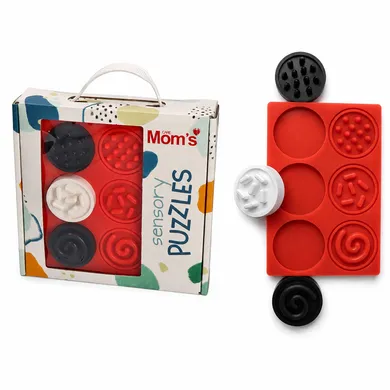 Mom's Care, Kontrastowe kółeczka, puzzle sensoryczne