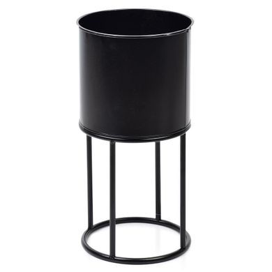 Mondex, kwietnik metalowy, czarny, 40 cm