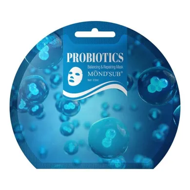 Mond'Sub, Probiotics Balancing & Repairing Mask, balansująco-naprawcza maseczka w płachcie, 23 ml