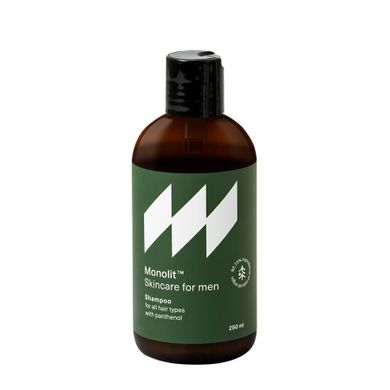 Monolit, Skincare For Men, szampon z pantenolem do każdego rodzaju włosów, 250 ml
