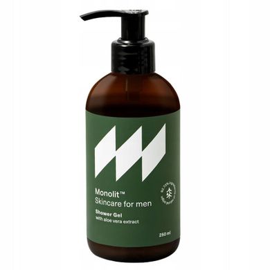 Monolit, Skincare For Men, żel pod prysznic, aloes, 250 ml