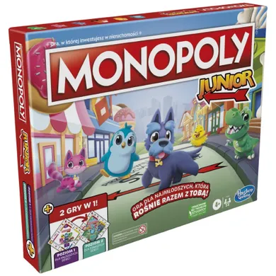 Monopoly Junior, familijna gra ekonomiczna 2w1