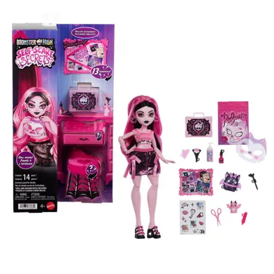 Monster High, Straszyrelaks Self-Care, Draculaura, zestaw z lalką i akcesoriami