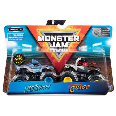Monster Jam, Megalodon, Pirate's, Monster truck, skala 1:64, 2 szt.