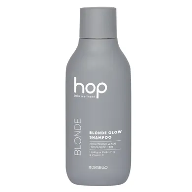 Montibello, Hop Blonde Glow Shampoo, rozświetlający szampon do włosów rozjaśnianych i blond, 300 ml