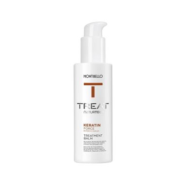 Montibello, Treat Naturtech Keratin Force Treatment Balm, wzmacniający balsam do włosów z keratyną, 150 ml