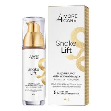More4Care, Snake Lift, ujędrniający krem wygładzający pod oczy i na powieki, 35 ml