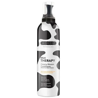 Morfose, Milk Therapy Creamy Mousse Conditioner, mleczna odżywka w piance, 350 ml