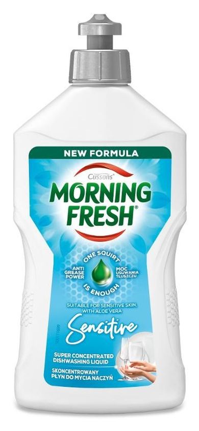 Morning Fresh, skoncentrowany płyn do mycia naczyń, sensitive, 400 ml