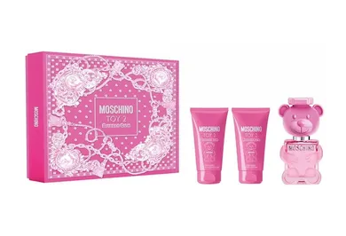 Moschino, Toy 2 Bubble Gum, zestaw: woda toaletowa, spray, 50 ml + żel pod prysznic, 50 ml + balsam do ciała, 50 ml