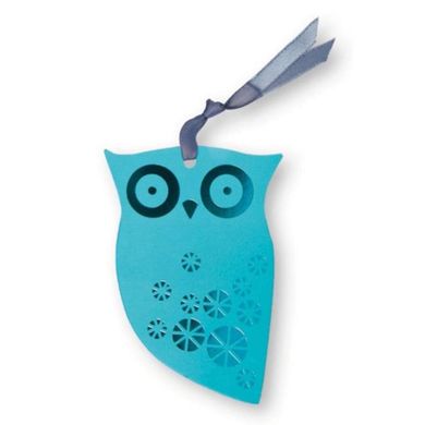 Moses, zakładka do książek ze wstążką, sowa, turkusowa