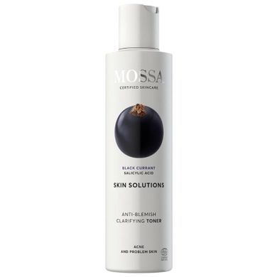 MOSSA, Skin Solutions, oczyszczający tonik przeciw niedoskonałościom z czarną porzeczką, 200 ml