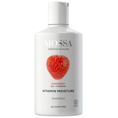 MOSSA, Vitamin Moisture, witaminowy szampon nawilżający z ekstraktem z truskawki, 300 ml