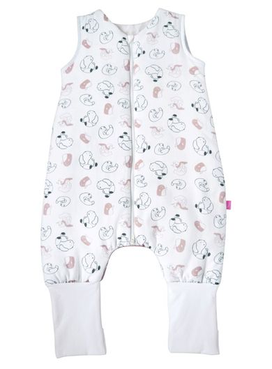 Motherhood, bawełniany śpiworek ocieplany, z nogawkami, TOG 2, różowe misie, 1.5-2.5l
