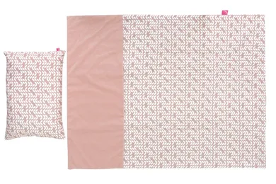 Motherhood, Classics, 2-częściowy komplet pościeli, kołderka z poduszką, różowy