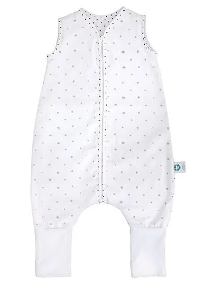 Motherhood, ECO Kropeczki Szare, śpiworek muślinowy z nogawkami, TOG 1, 18-30m