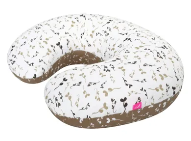 Motherhood, Fasolka, poduszka do karmienia, standard, beżowe listki