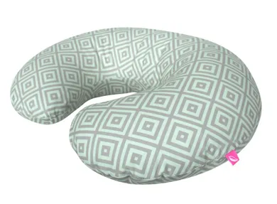 Motherhood, Fasolka, poduszka do karmienia, standard, miętowe kwadraty