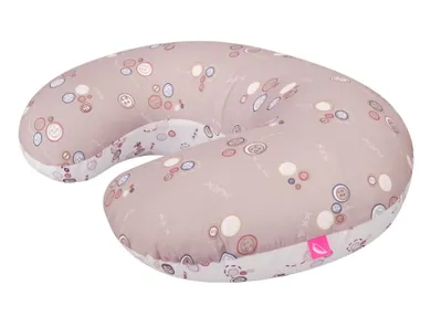 Motherhood, Fasolka, poduszka do karmienia, standard, różowe guziki