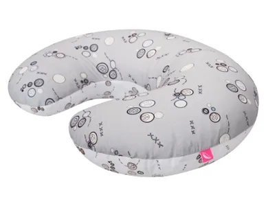 Motherhood, Fasolka, poduszka do karmienia, standard, szare guziki