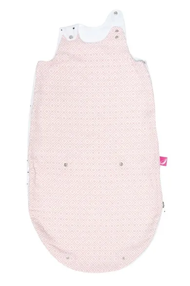 Motherhood, Kwadraty Różowe, Zip-A-Round, śpiworek 2w1, TOG 0.5, 3-18 m