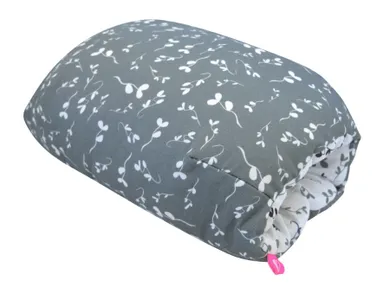 Motherhood, mufka, poduszka do karmienia, niebieskie listki