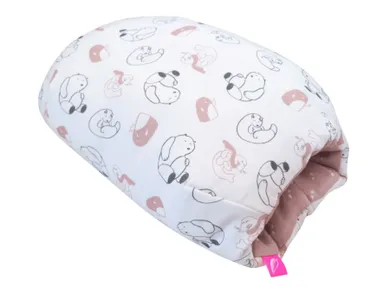 Motherhood, mufka, poduszka do karmienia, różowe misie