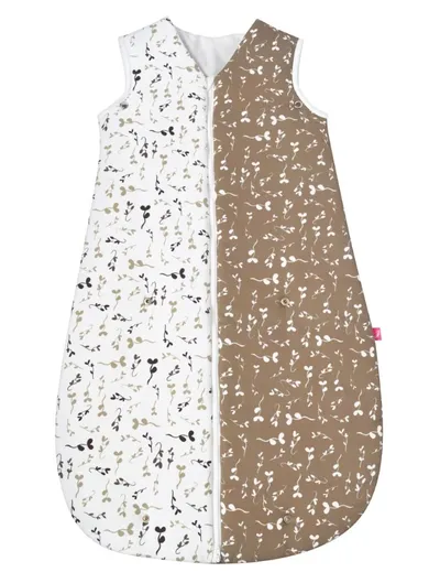 Motherhood, ocieplany śpiworek, 2w1, TOG 3, beżowe listki, 3-18m