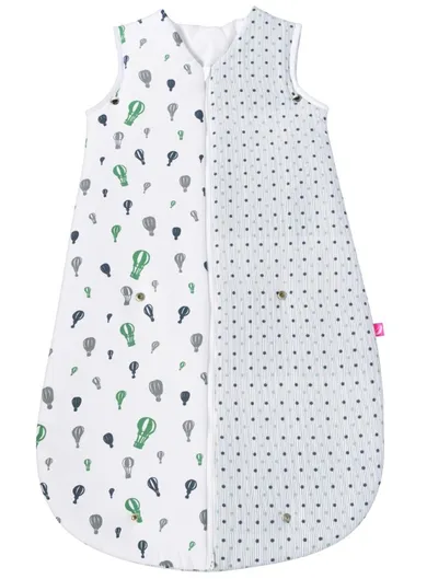 Motherhood, ocieplany śpiworek, 2w1, TOG 3, miętowe baloniki, 3-18m