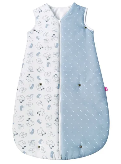 Motherhood, ocieplany śpiworek, 2w1, TOG 3, niebieskie misie, 3-18m