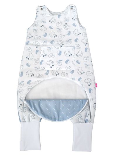 Motherhood, ocieplany śpiworek z nogawkami i kieszonką, TOG 2, niebieskie misie, 1.5-2.5l