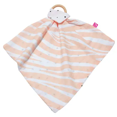 Motherhood, pieluszka z gryzakiem, zebra łososiowa