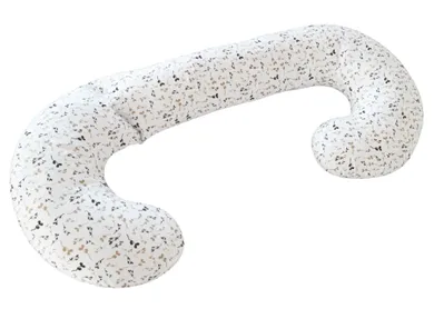 Motherhood, poduszka dla kobiet w ciąży i do karmienia, beżowe listki