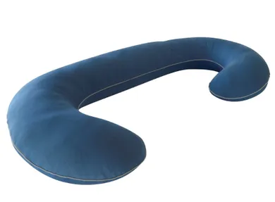 Motherhood, poduszka dla kobiet w ciąży i do karmienia, niebieski denim