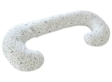 Motherhood, poduszka dla kobiet w ciąży i do karmienia, zielone listki