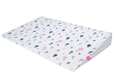 Motherhood, poduszka klin, fioletowe baloniki