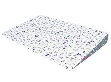 Motherhood, poduszka klin, niebieskie listki