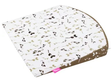 Motherhood, poduszka klin, podróżna, beżowe listki